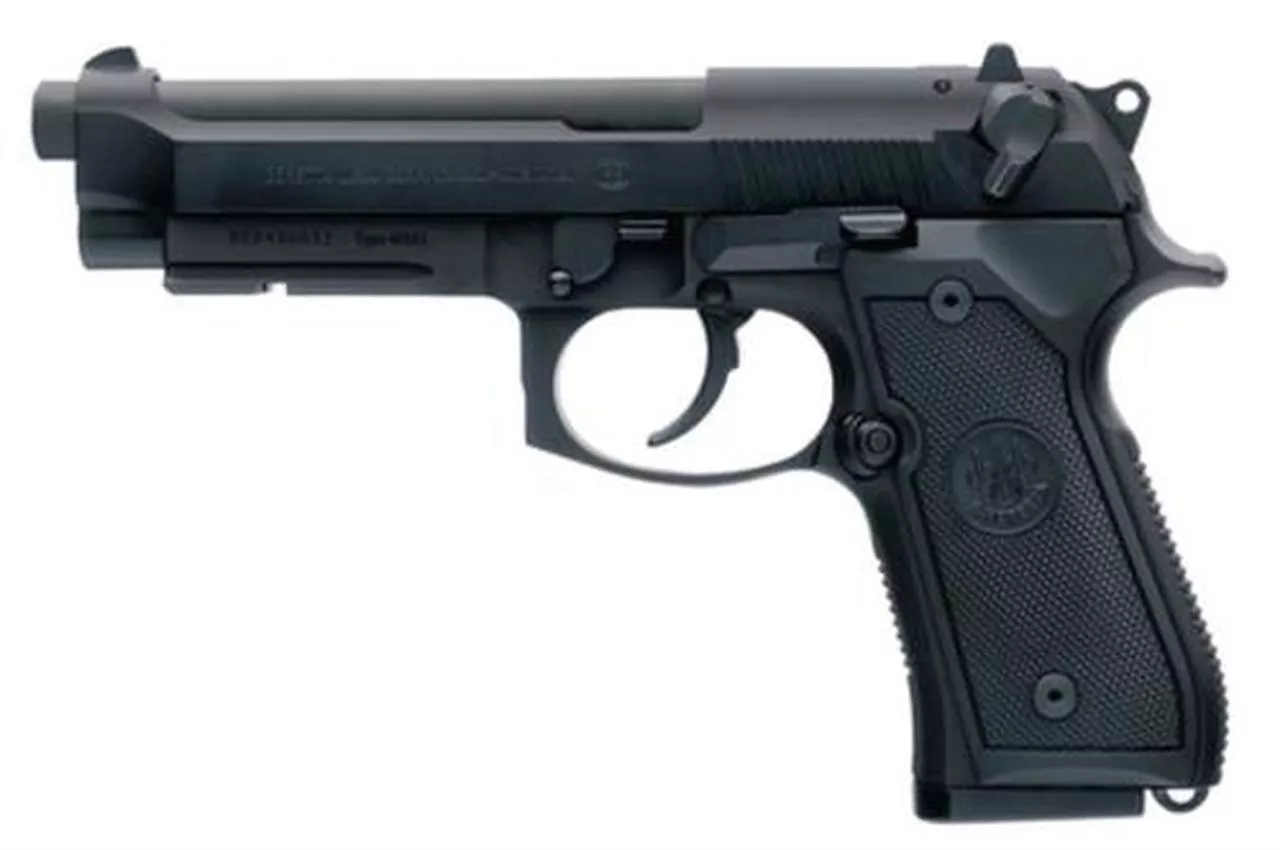 Beretta 92FS M9A1 9mm LTD 4.9″ Barrel, Mil-Spec Rail, Black Synthetic Grip Black 15rd Mag