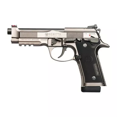 Beretta 92X Performance 9mm Luger Pistol 4.9" Barrel 15+1 Round Stainless Steel Slide Black Grip Black Frame