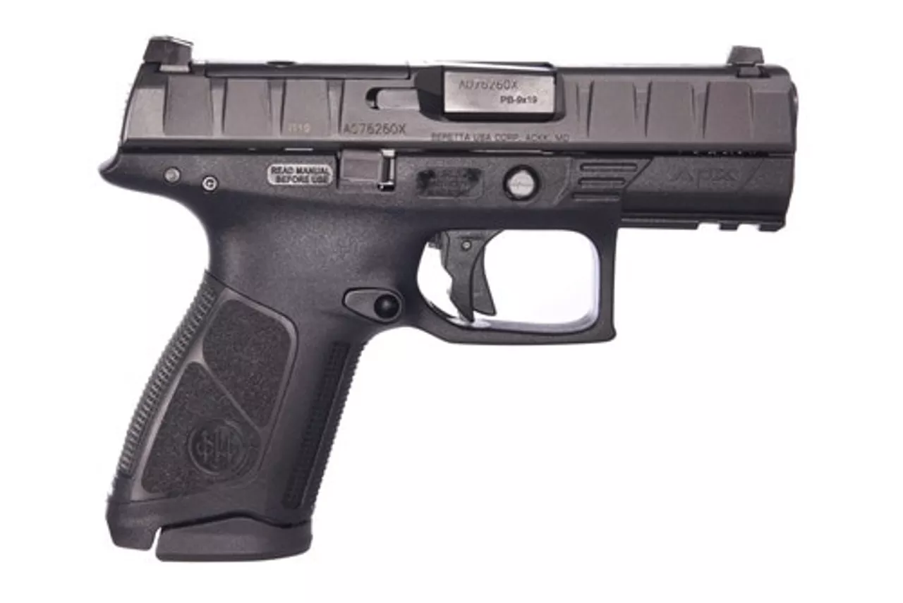 Beretta APX Centurion RDO 9mm, 3.7″ Barrel, Black, Fixed Sights, 10rd