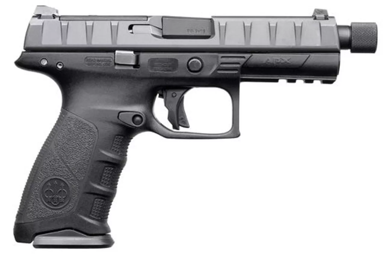 Beretta APX Combat 9mm 4.25″ Threaded Barrel 3-Dot Sights Rail Black 17rd Mag
