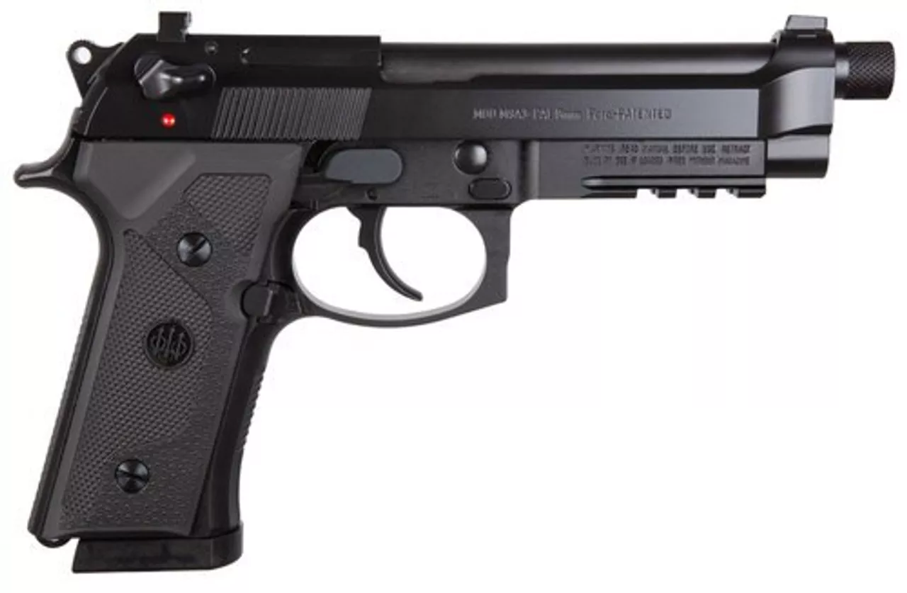 Beretta M9A3, 9mm, Type G, Italy, 5.2″ Threaded Barrel, 10rd, Black
