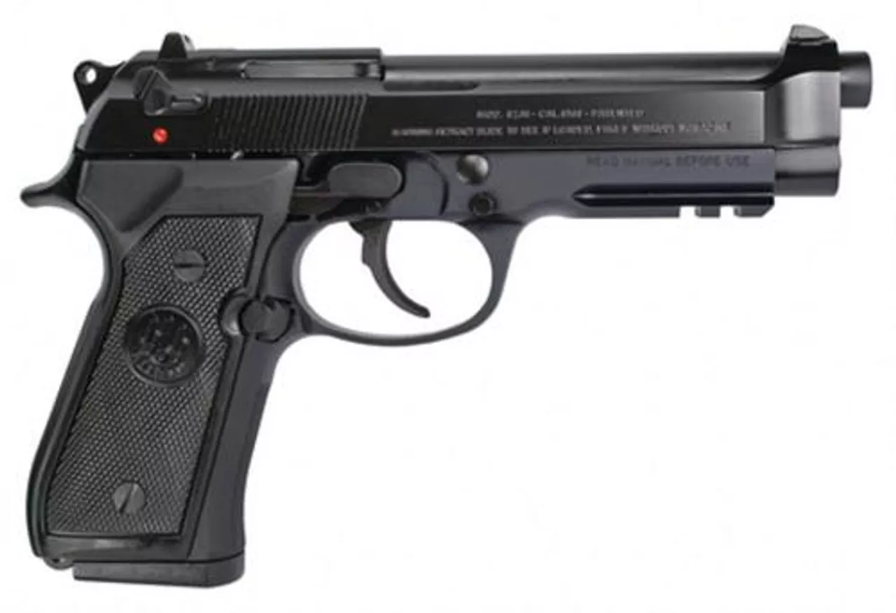 Beretta Model 96A1 .40 Smith & Wesson 4.9 Inch Barrel Bruniton Finish Plastic Grips Picatinny Rail 10 Rounds Comes With Three Magazines
