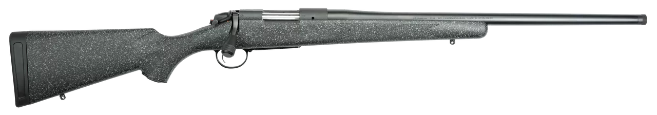 Bergara Rifles B-14 Ridge 6.5 PRC 2+1 24″ Dark Gray Black & White Flecks Fixed American Style Stock Matte Blued Right Hand