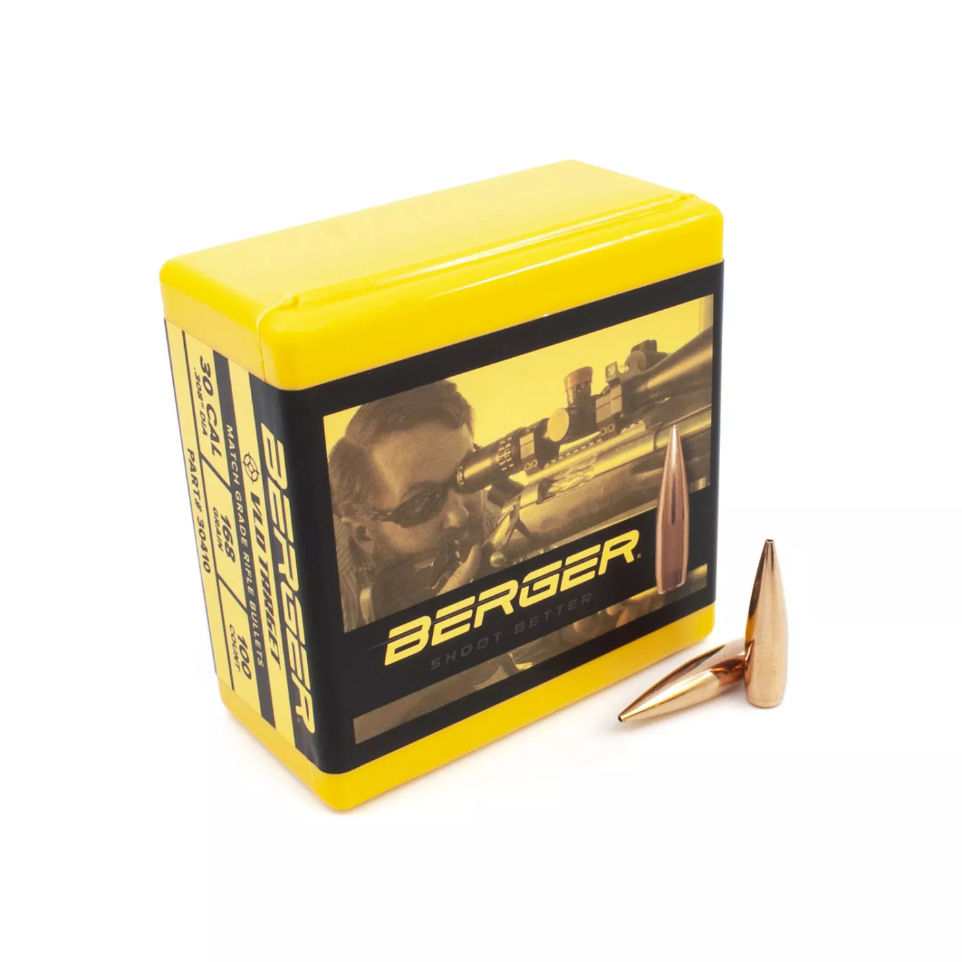Berger Very Low Drag (VLD) Target .30 Caliber 168gr. 100ct. Bullets #30410