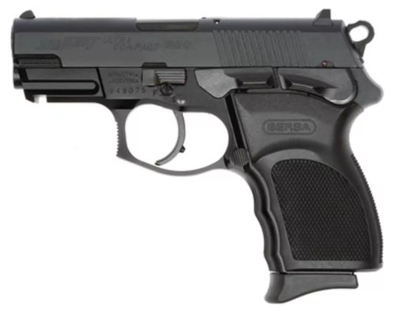 Bersa Thunder Pro Ultra Compact 9MM 3.5″ Barrel Matte Black Polymer Grips 10 Round Mag