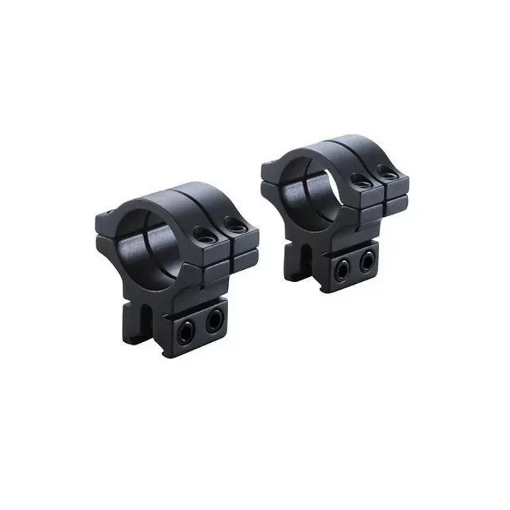 BKL-263 1 Long Double Strap Dovetail 1″ Rings – Matte Black