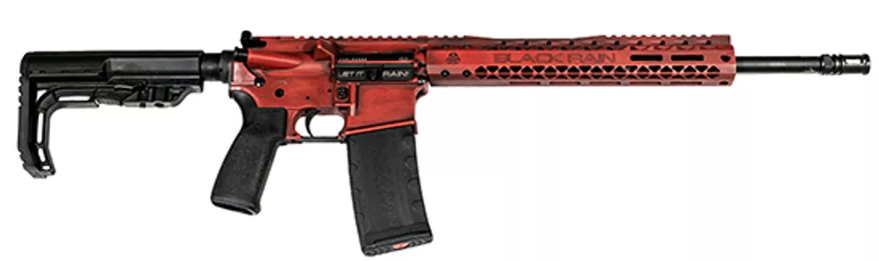 Black Rain 5.56mm, 16″ Barrel, Spec+ Fusion Rifle – RED Battleworn