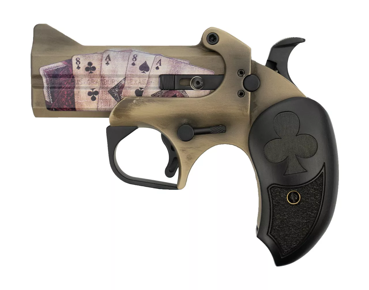 Bond Arms Dead Man’s Hand, .45 LC / .410 Ga, Distressed Sand Cerakote