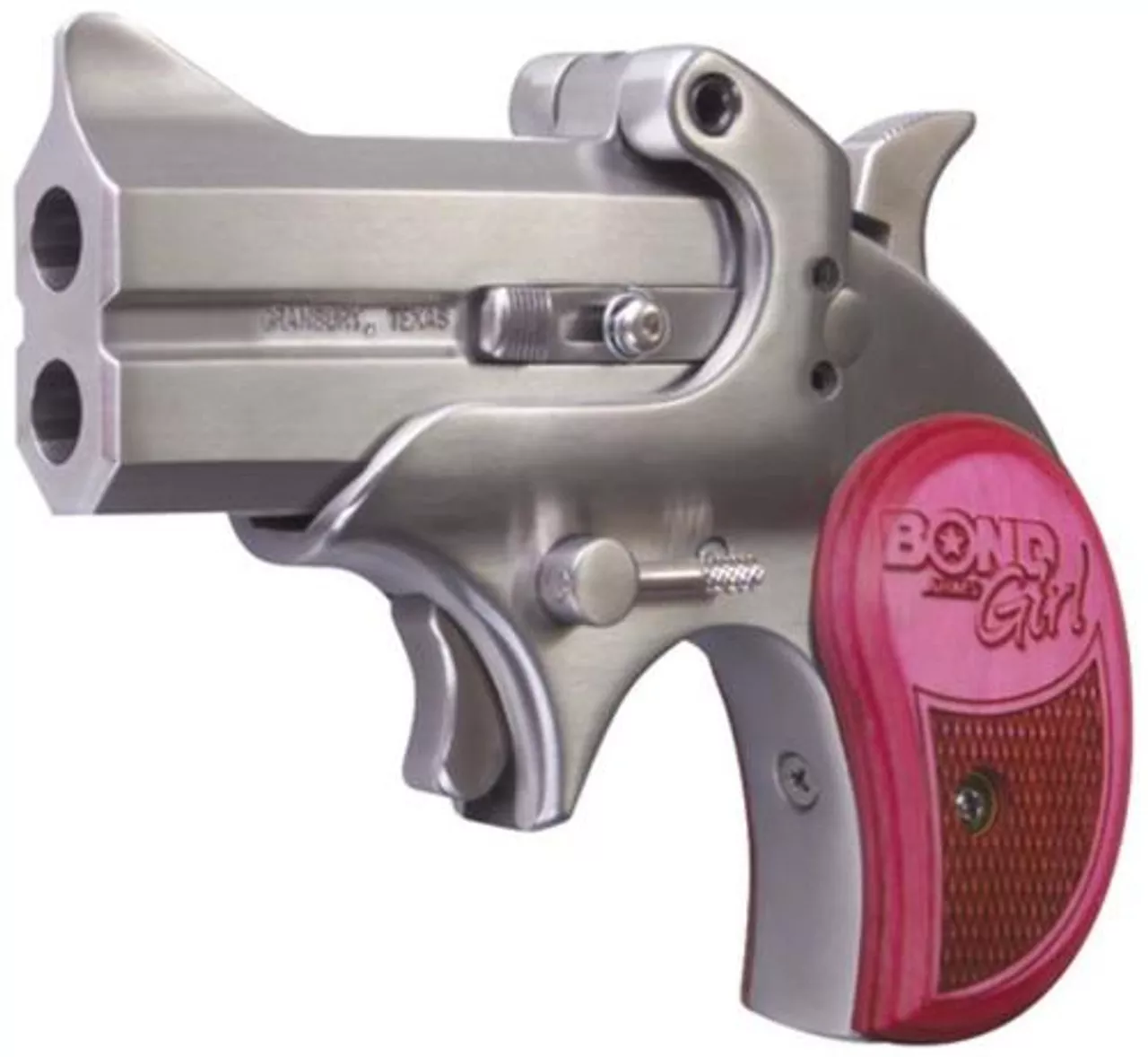 Bond Arms Girl Mini .357/.38 SPL 2.5″ Barrel Stainless Steel Polished Satin Finish Pink Grips