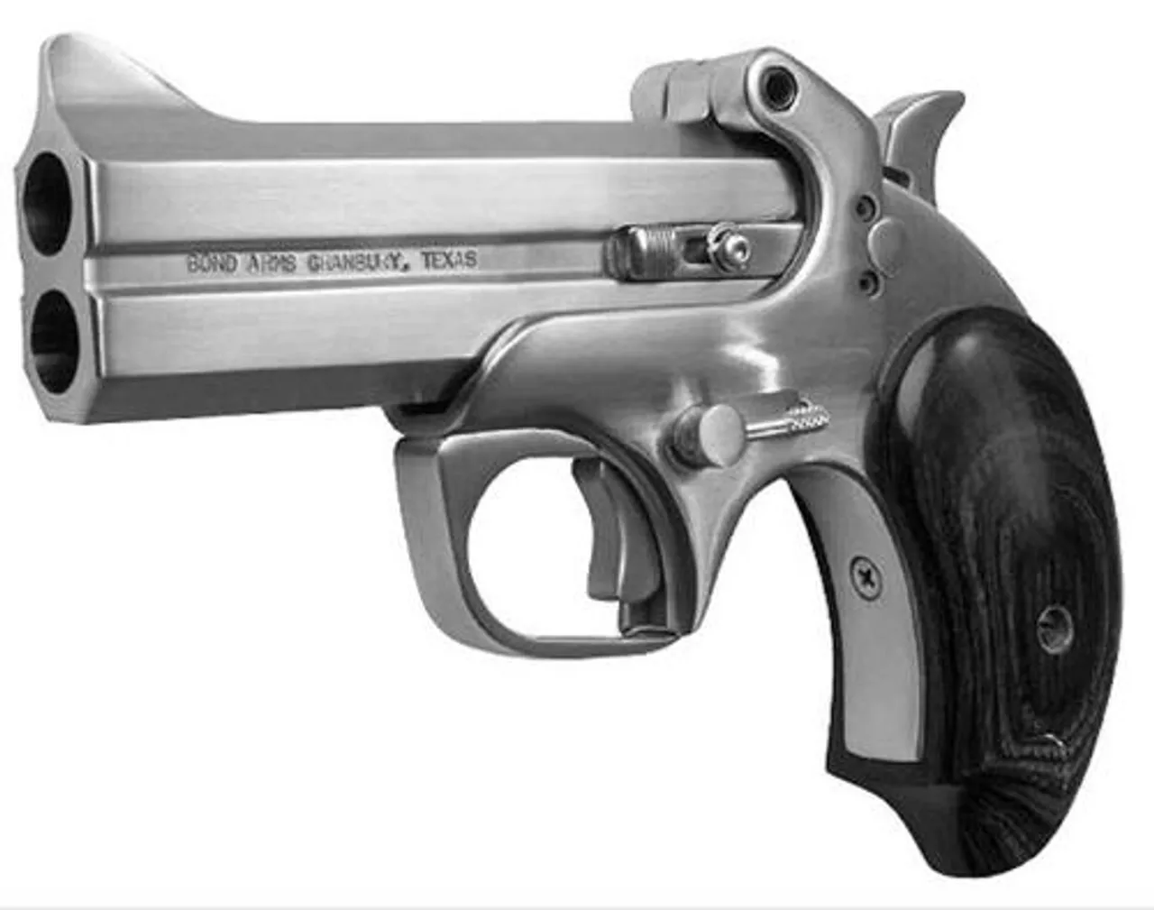 Bond Arms Texas Defender 357 RemMag 3″ 2rd Lam Rosewood Grip Satin SS