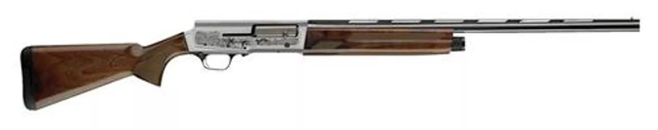 Browning A5 Ultimate 12 Ga, 3″ Chamber, 28″ Barrel, Silver Receiver, Walnut Stock, 4Rd