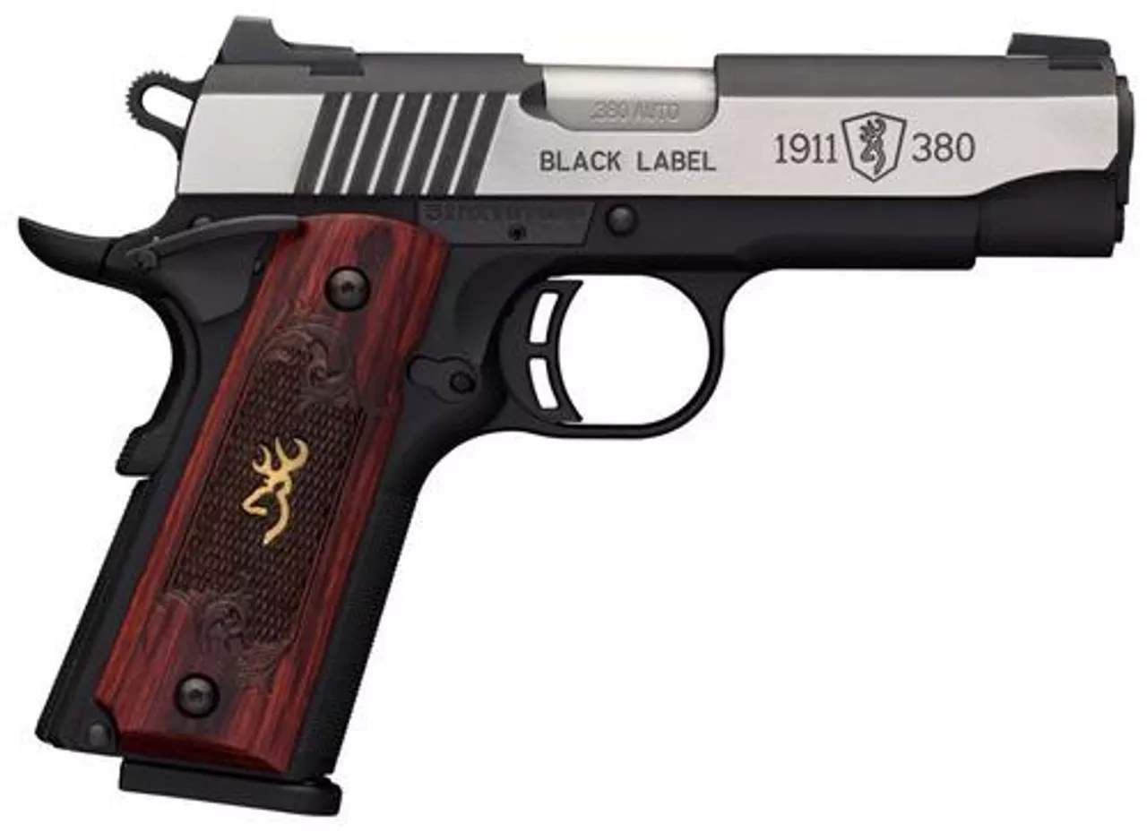 Browning Black Label Medallion Pro Compact, .380 ACP, 3.62″, 8rd, Rosewood Grips