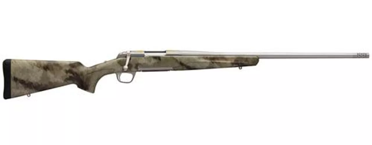 Browning X-Bolt West, .300 Win Mag, 26″, 3rd, Synthetic A-TACS AU Stock, Stainless