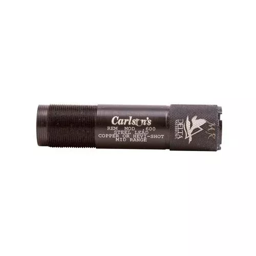 Carlsons 07255 Delta WaterfowlRem Choke 20 Gauge Mid-Range 17-4 Stainless Steel Black