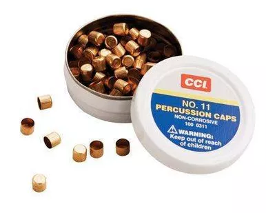 CCI #11 Percussion Caps Box of 1000 (10 Cans of 100)
