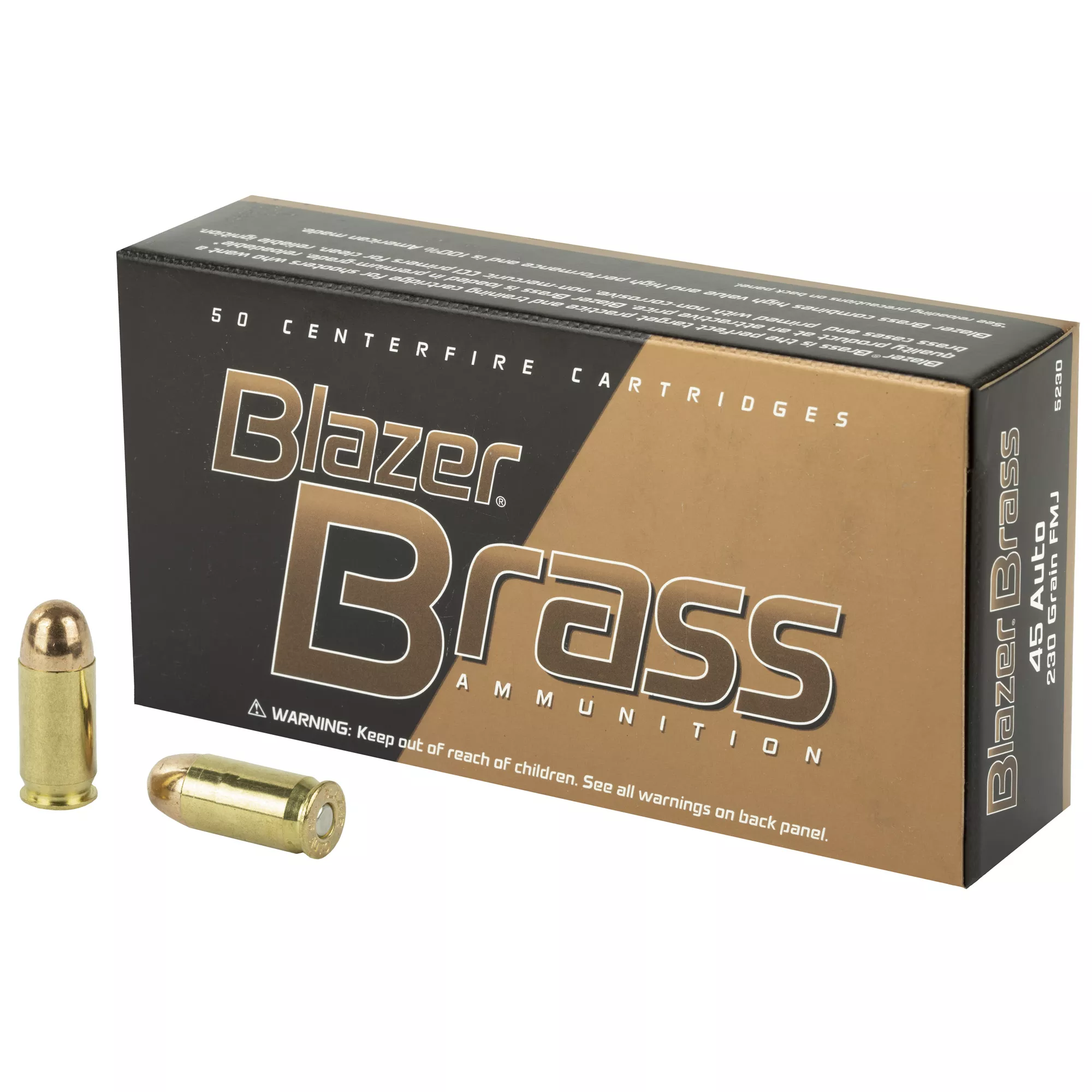 CCI Blazer 45 Auto / ACP Ammo 230 grain FMJ Case of 1000 Rounds Bulk 5230