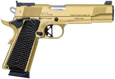 Charles Daly 1911 Empire 45ACP 5" BBL 8+1 Pistol Gold PVD G10 Grips 440.182