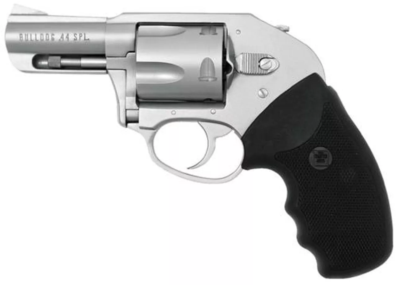Charter Arms Bulldog On Duty, .44 Special, 2.5″, 5rd, Black Rubber Grip, Stainless