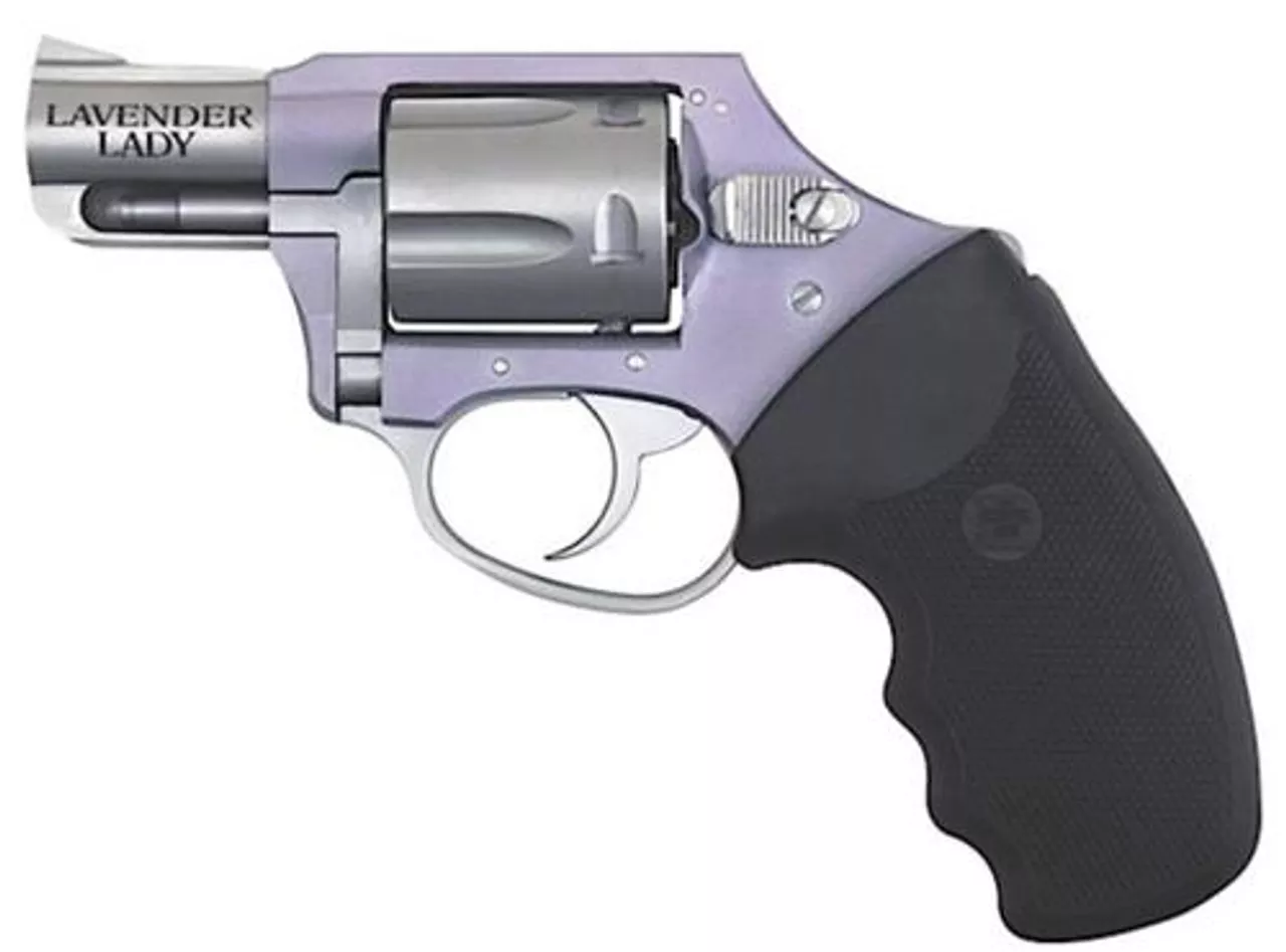 Charter Arms Lavender Lady Undercover Lite, .38 Special, 2″ Barrel, 5rd, DAO, Stainless/Lavender