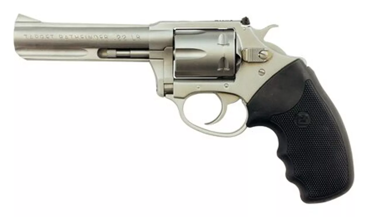 Charter Arms Pathfinder, .22 LR, 4″ Barrel, 6rd, Matte Stainless Steel
