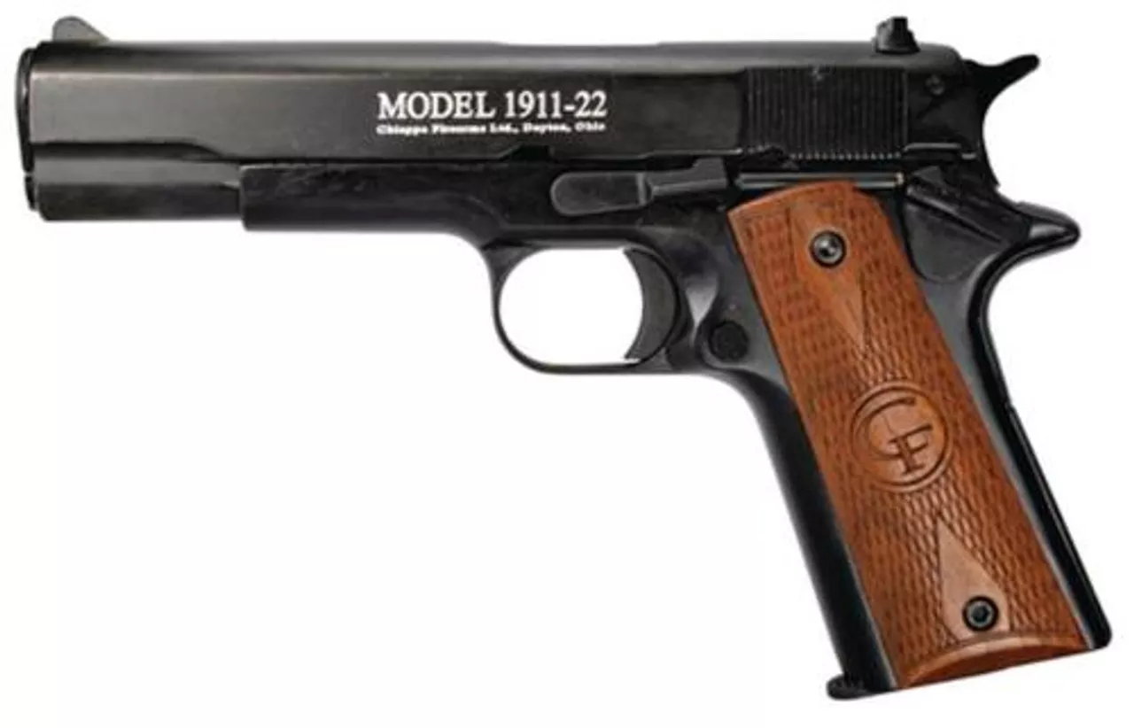 Chiappa 1911-22 SEMIAUTOMATIC PISTOL, 22LR 10 RND MAG, BLACK
