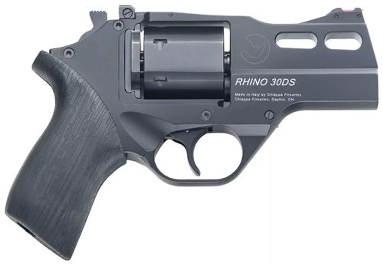 Chiappa Rhino 30SAR, .357 Magnum, 3″ Barrel, 6rd, Black, Rubber Grip