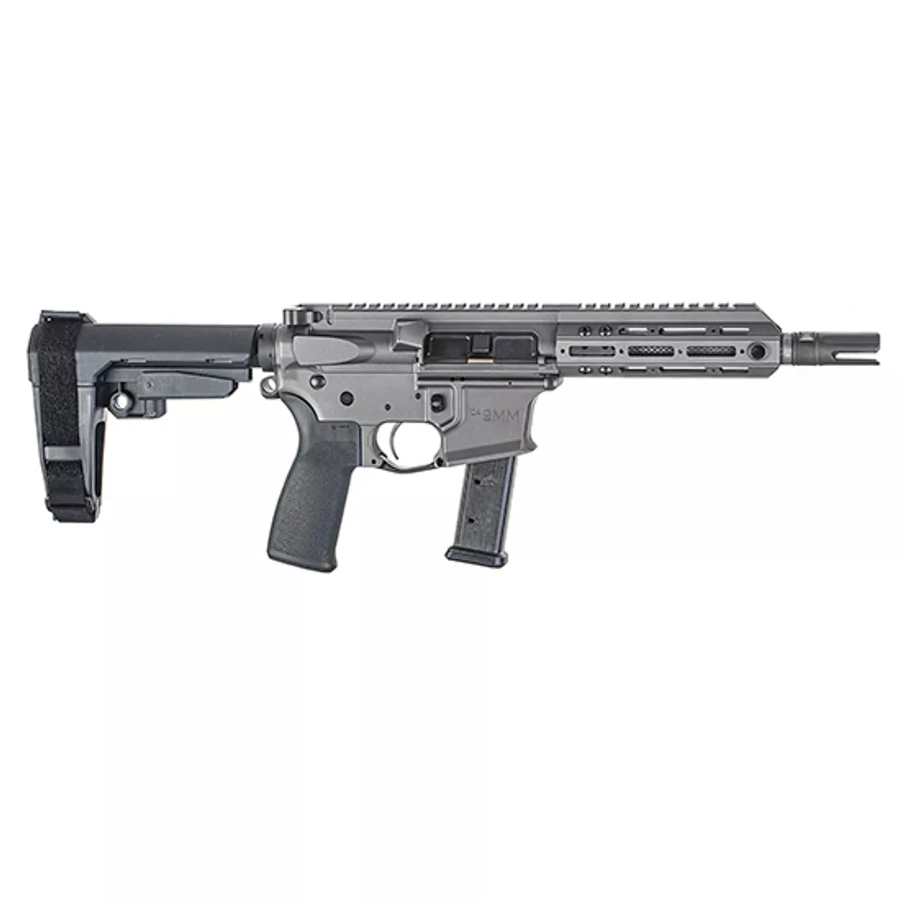 Christensen Arms CA9MM 9mm, 7.5″ Barrel, M-LOK, SBA3, Tungsten, 21rd