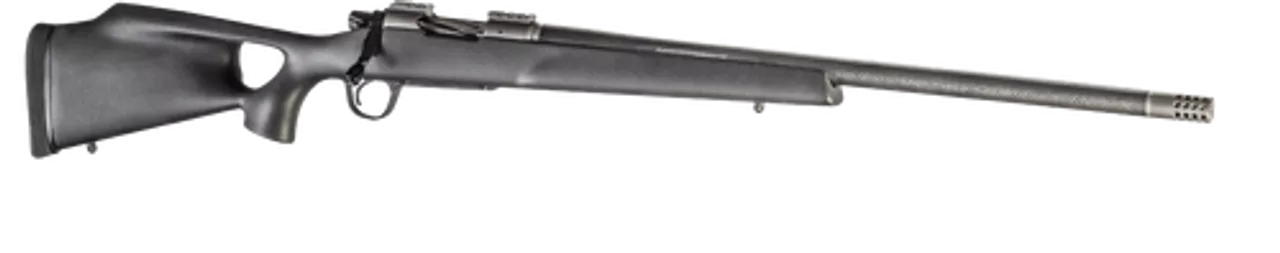 Christensen Summit Ti, 6.5 Creedmoor, 24″, 4rd, Natural Carbon Sporter Stock, Black