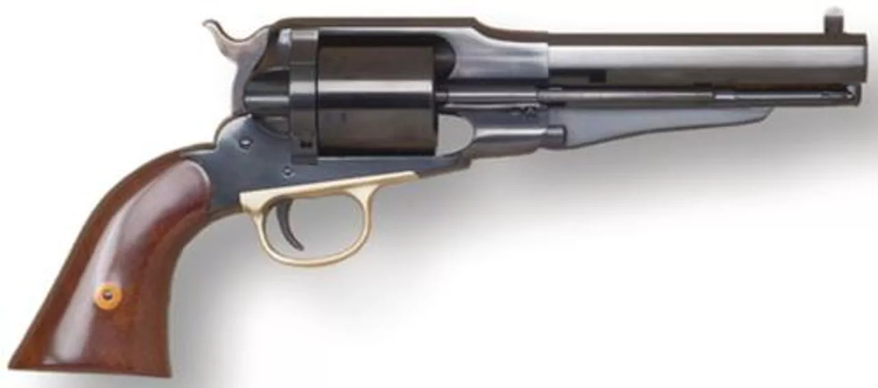 Cimarron 1858 New Model Army .45 Long Colt 8″ Barrel Standard Blue Finish Walnut Grip