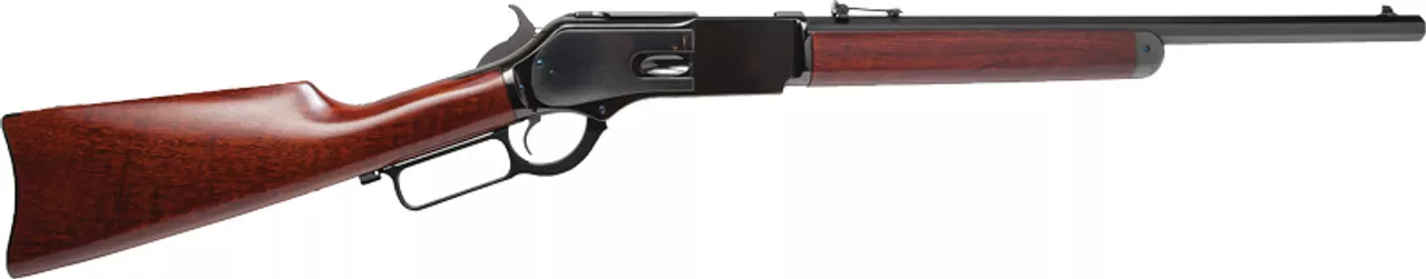 Cimarron Presidio Del Norte 1876 Short Rifle Button 50-95, 20″ Octagon Barrel, Blue, Walnut