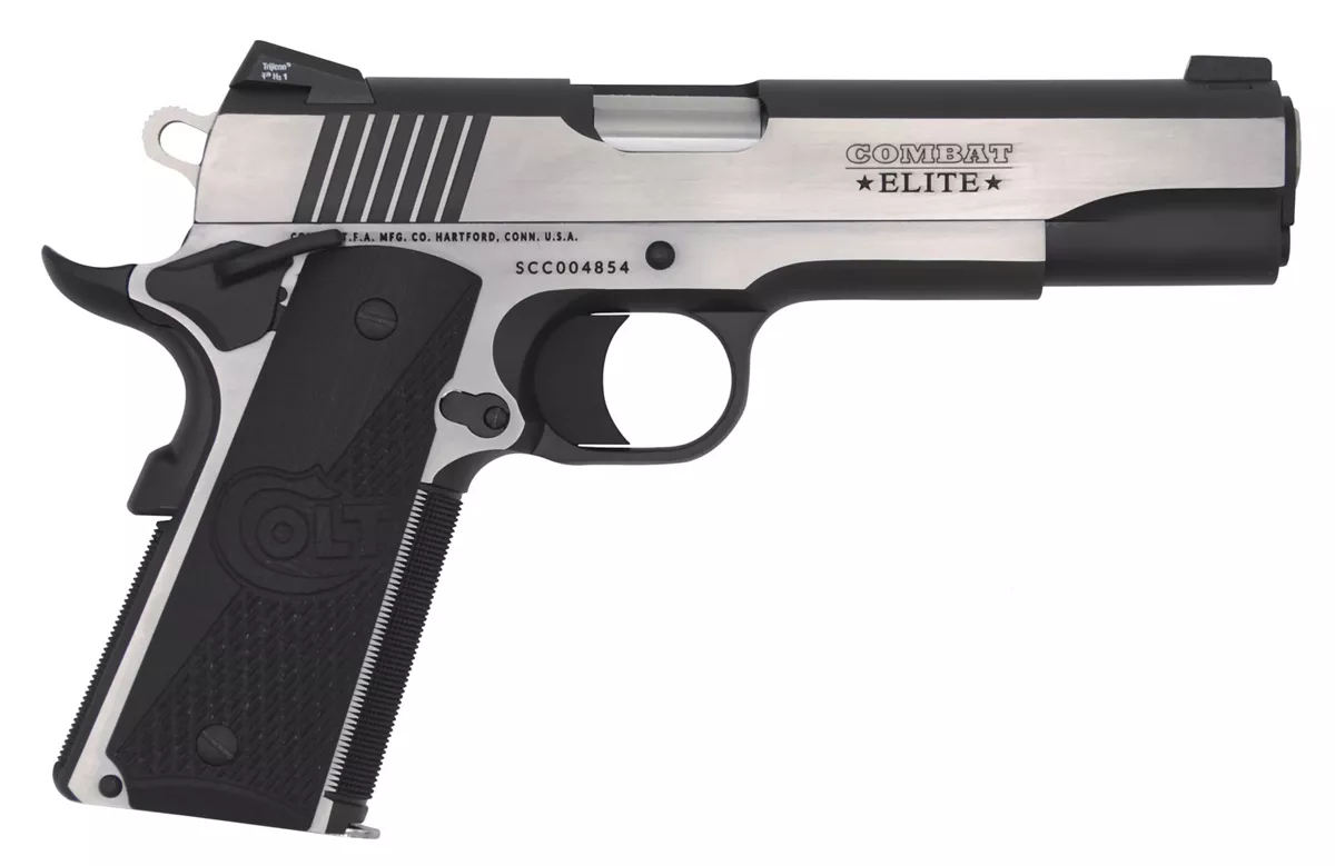 Colt 1911 Combat Elite Government Two-Tone 9mm Pistol