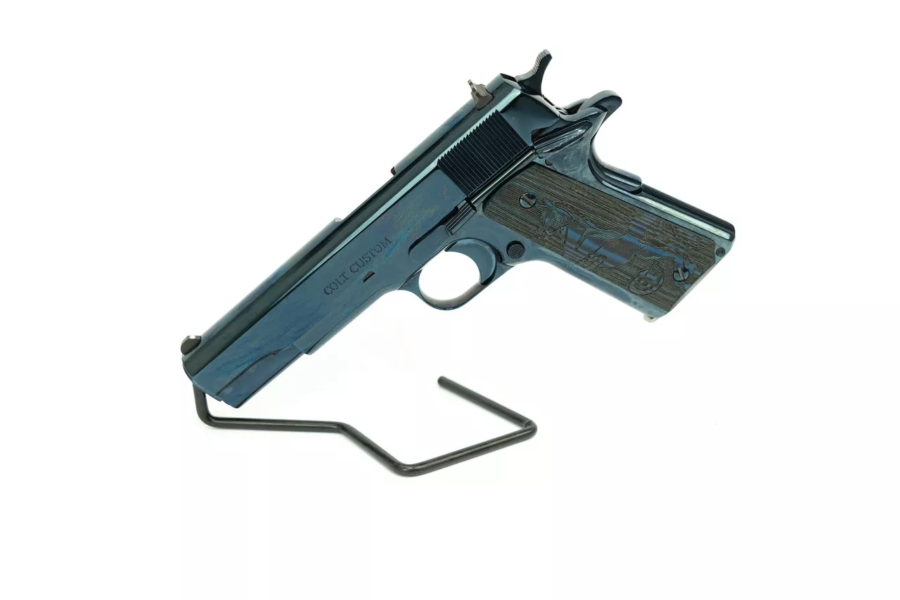 Colt Custom Series 80 1911 Government .38 Super, 5″ Barrel, Cobalt Blue, TALO Exclusive