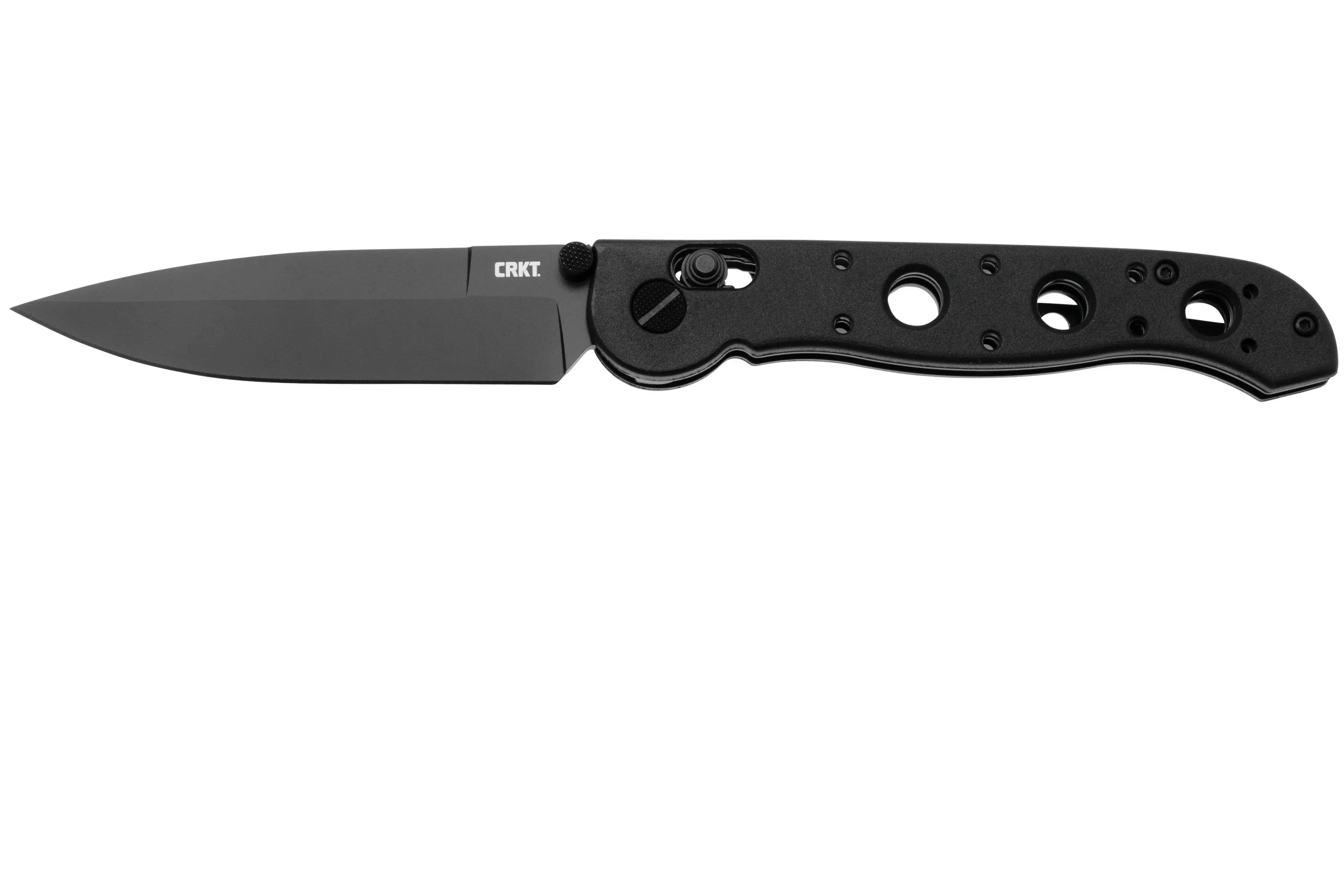 CRKT M16 Crossbar Lock Spear Point M16-03XK Black EDP D2, Black Grivory, pocket knife, Kit Carson design