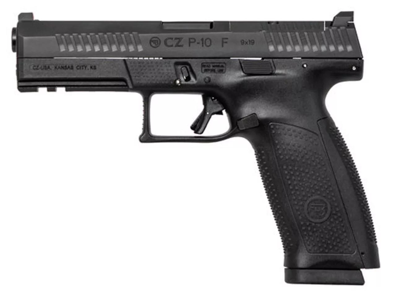 CZ P-10 Full Size 9mm, 4.5″ Barrel, 19rd, Optics Ready, Black