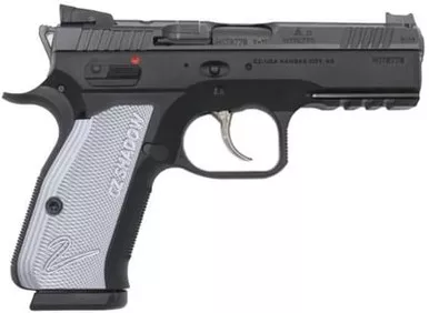 CZ-USA 91252 Shadow 2 Compact 9mm 15+1 Black Blue Aluminum Grips Ambi