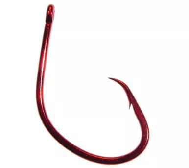 Daiichi Circle Wide Offset Hook Bleeding Bait Red Size 7/0 3Pk