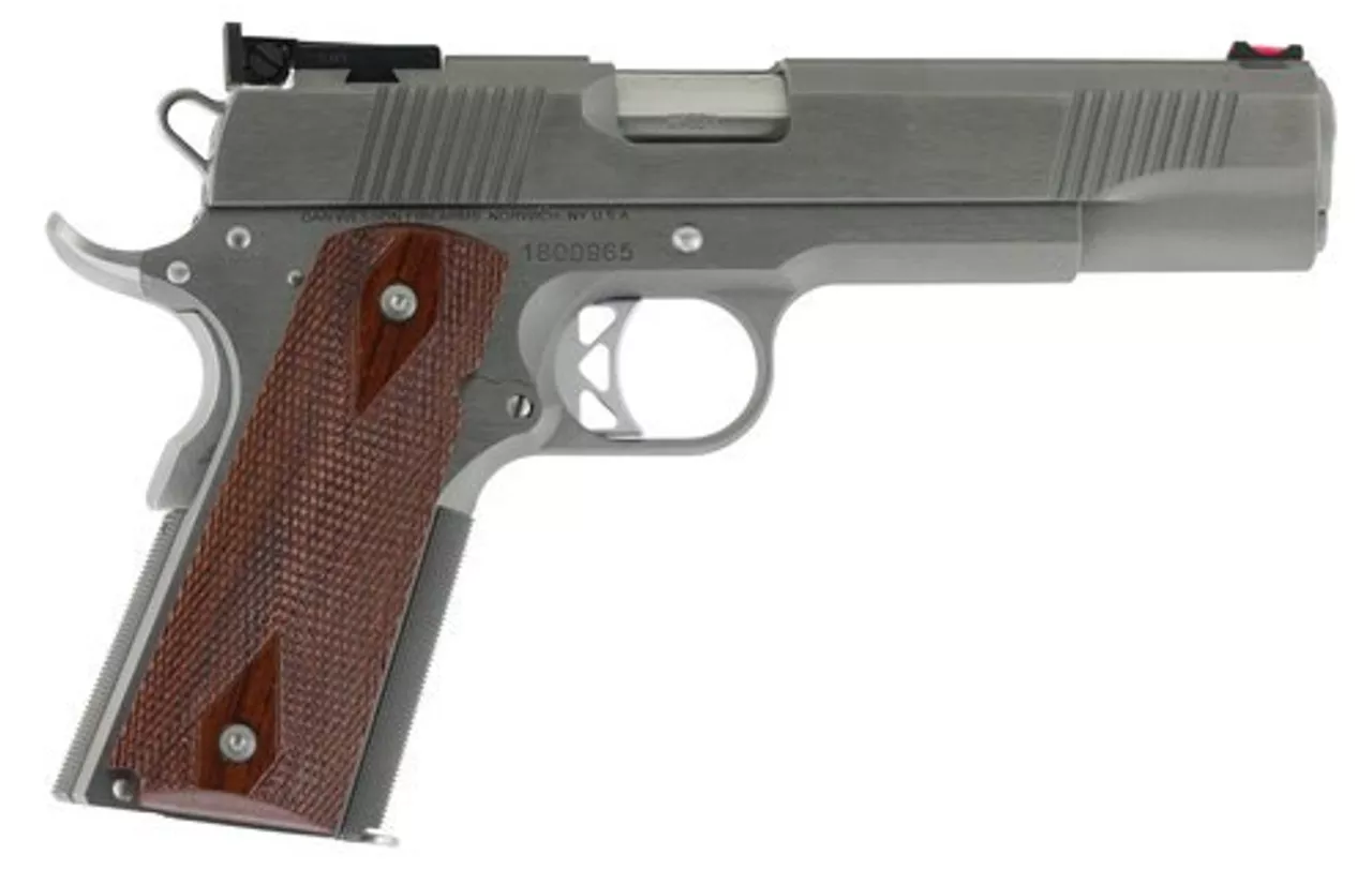 Dan Wesson Pointman 1911, 45 ACP, 5″, 8rd, Cocobolo Grips, Stainless Steel