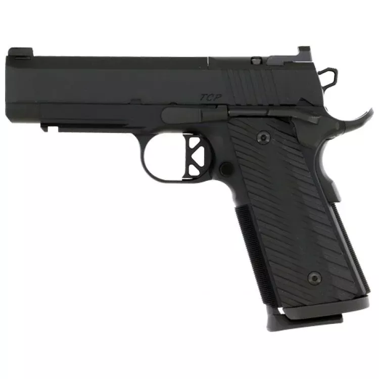 DAN WESSON TCP OR 9MM 4″ FS, BLACK DUTY FINISH 9RD MAG