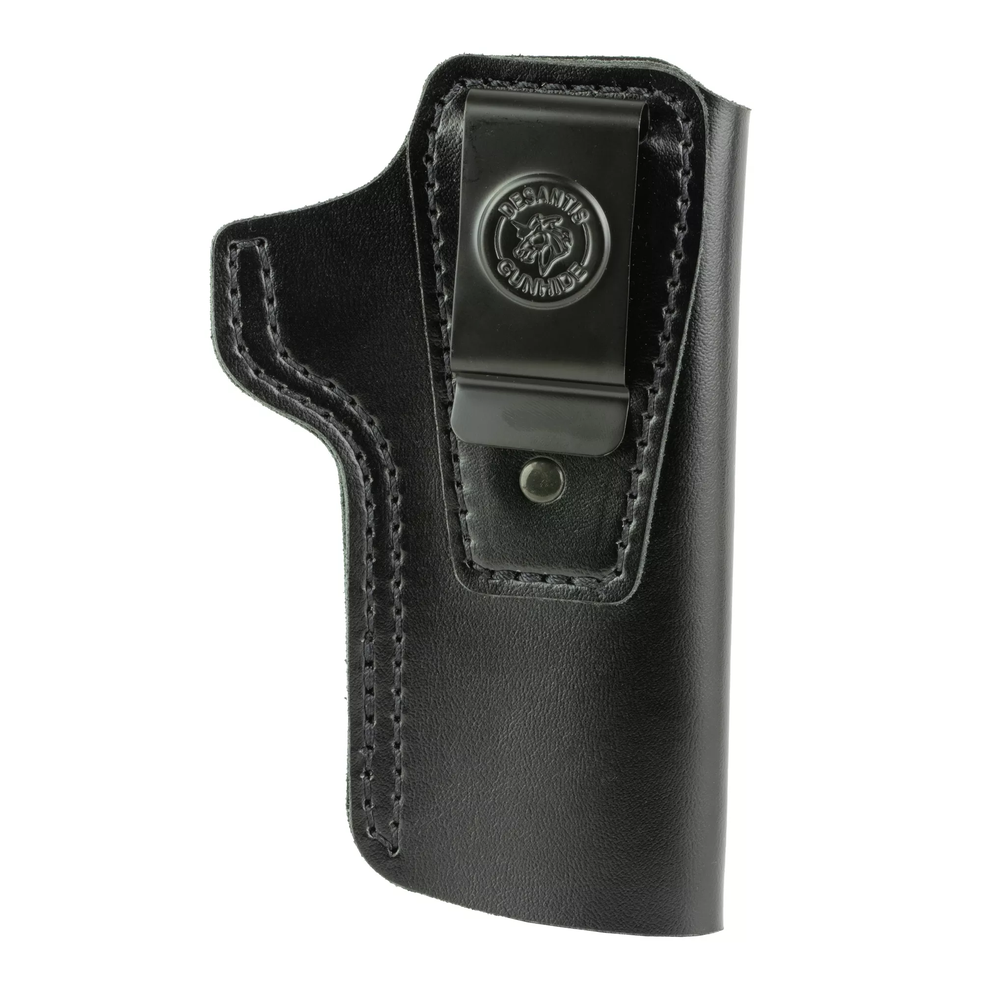 DeSantis Gunhide 031BA85Z0 Insider IWB Black Leather Belt Clip Fits 1911 4-5” Barrel Right Hand