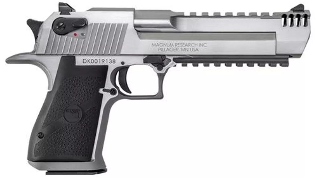 Desert Eagle Mark XIX .50 AE, 6″ Barrel, SS, Muzzle Brake, 7rd Mag