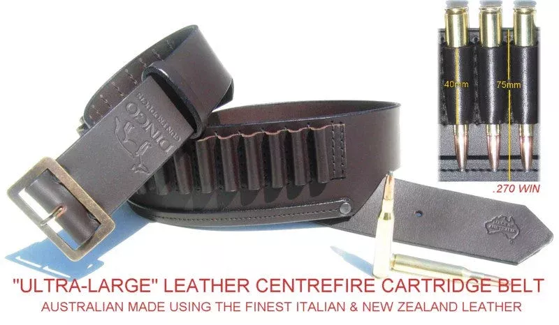 Dingo Leather Ultra Large Centrefire Belt 36″-46″