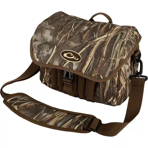 Drake Waterfowl DA1051038 Blind Bag Refuge Realtree Max-7, One Large Compartment, Waterproof, Exterior Shell Loops, Adj. Shoulder Strap