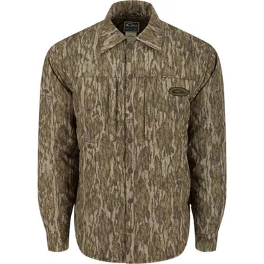 Drake Waterfowl LST Double Down Jac-Shirt DWR Bottomland Large