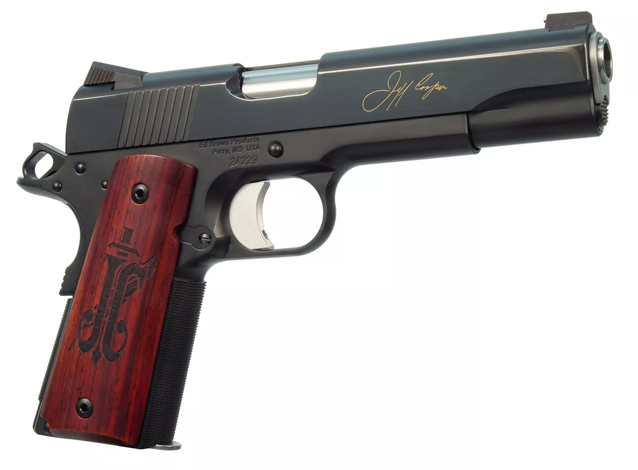 Ed Brown Jeff Cooper Commemorative .45 ACP, 5″ Barrel, High Polish, Blued, 6rd