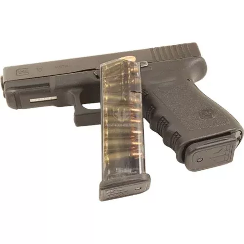 ETS Group GLK-19 Glock Compatible 9mm Luger Glock G19, 26 15rd Clear Detachable