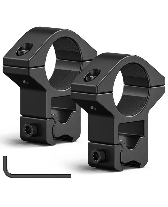 EZshoot 1 Inch Scope Rings 2 PCS for Dovetail and Picatinny Rails