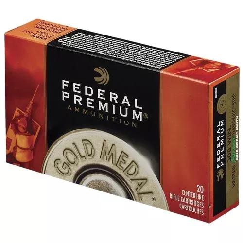 Federal GM338LM2 Gold Medal 338 Lapua Mag 300 gr Sierra MatchKing Hollow Point Boat-Tail 20 Bx/ 10 Cs