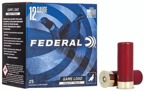 Federal H1255 Game-Shok Heavy Field 12Gauge 2.75″ 1 1/4oz 5Shot 25 Per Box/10 Case