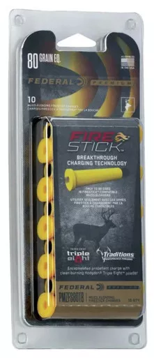 Federal Muzzleloading FireStick 80 Grain EQ For Hodgdon Triple Eight 10PK