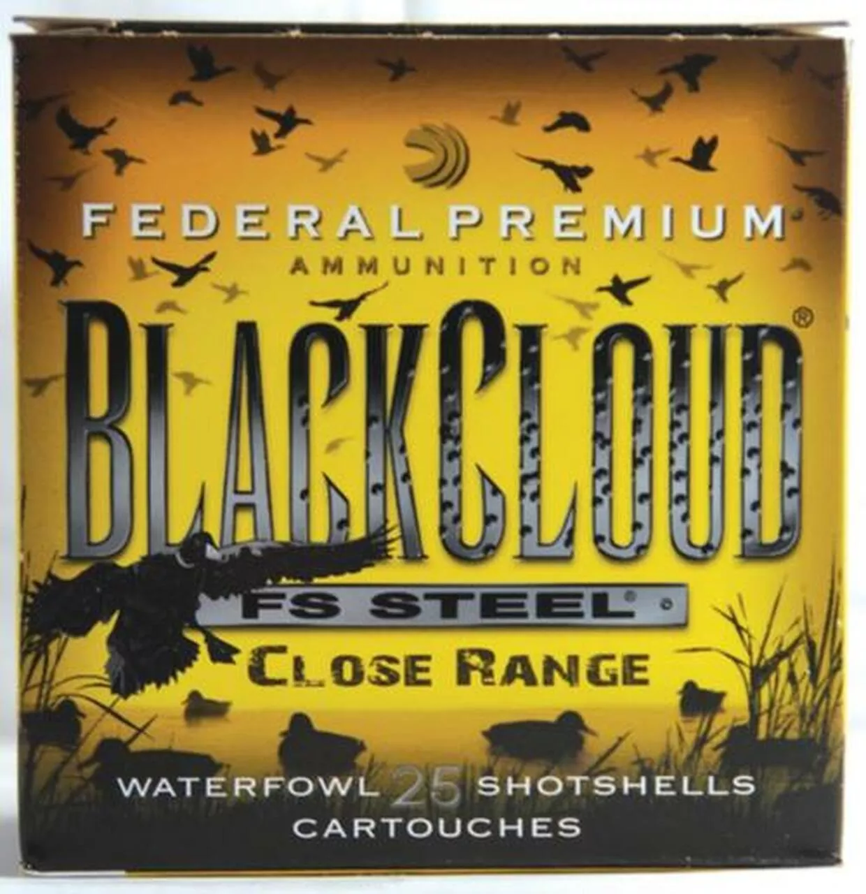 Federal Premium Black Cloud Close Range 12 Gauge 3 Inch 1450 FPS 1.25 Ounce 3 Shot 25 Per Box